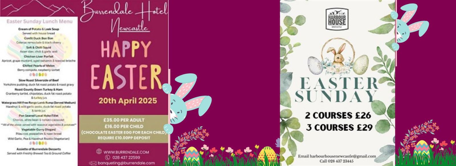 Easter Sunday Dining at Burrendale Hotel and Harbour House, Newcastle